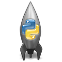 Python rocket icon